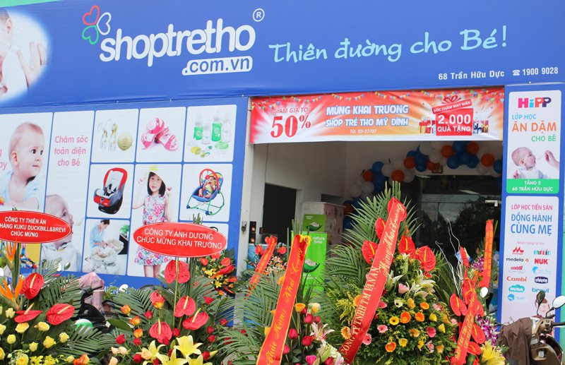 Shoptretho có nhiều cửa hàng tại TP lớn